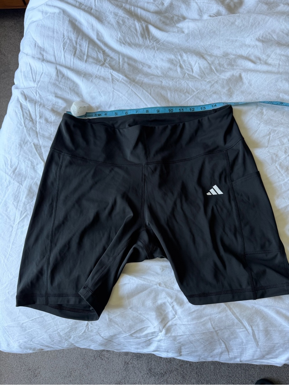 adidas Black Women’s Bike Shorts with Reflective Logo
